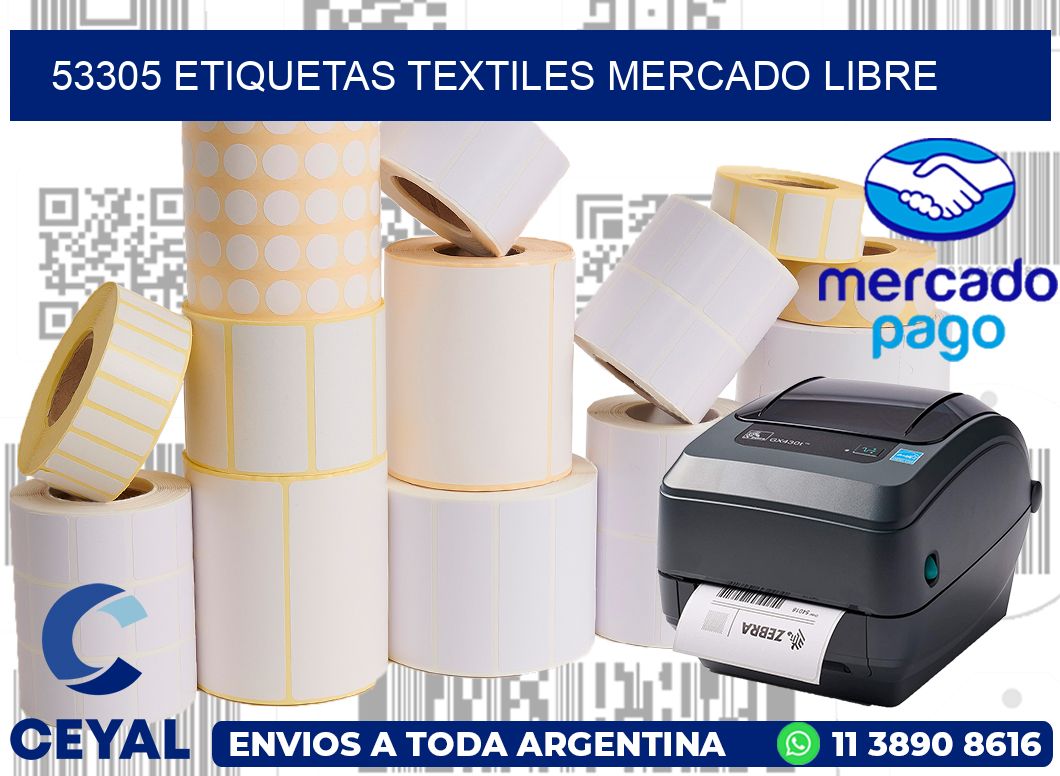 53305 ETIQUETAS TEXTILES MERCADO LIBRE
