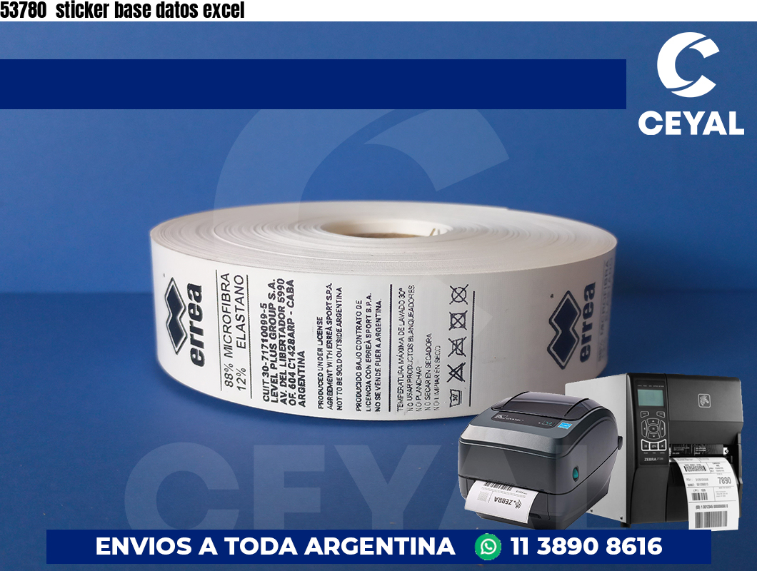 53780  sticker base datos excel