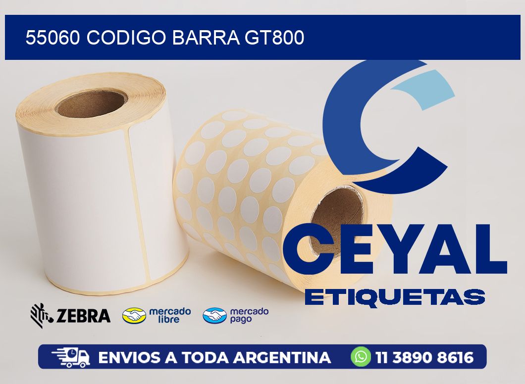 55060 CODIGO BARRA GT800