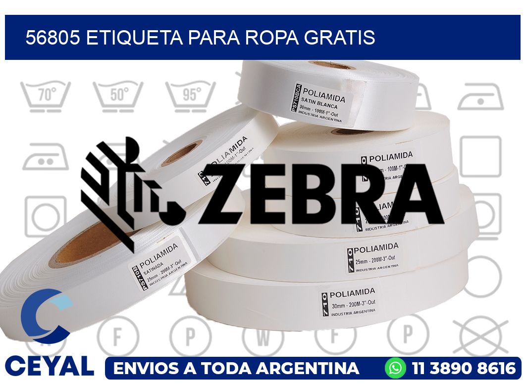 56805 ETIQUETA PARA ROPA GRATIS