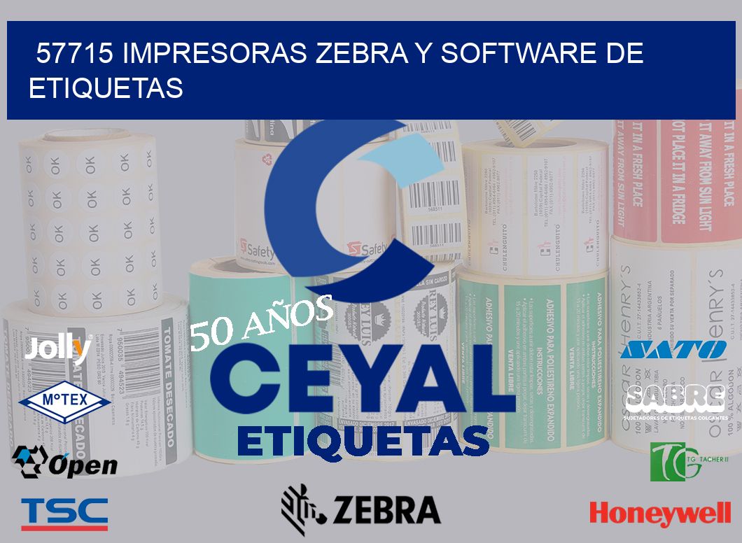 57715 Impresoras Zebra y Software de Etiquetas