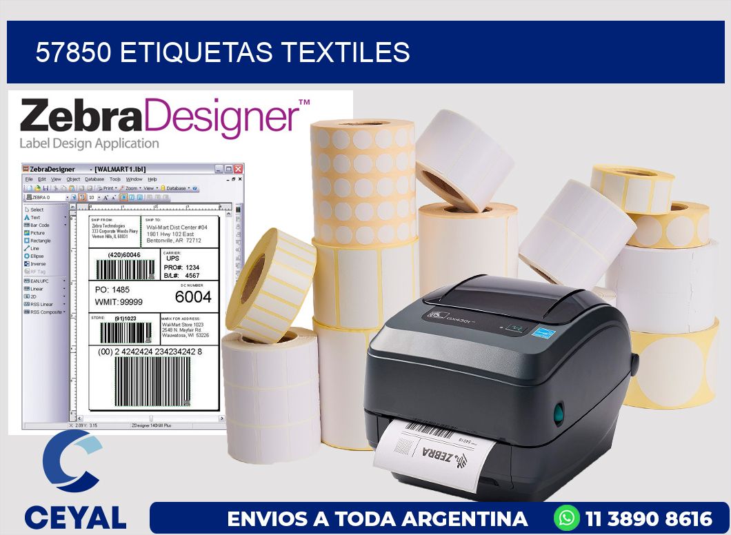 57850 ETIQUETAS TEXTILES