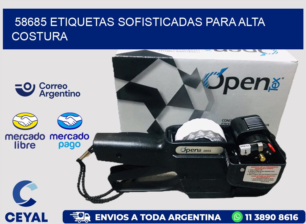 58685 ETIQUETAS SOFISTICADAS PARA ALTA COSTURA