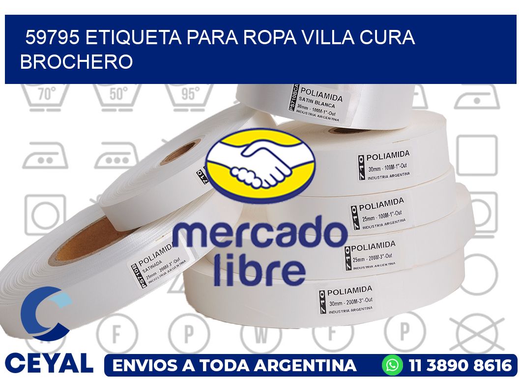 59795 ETIQUETA PARA ROPA VILLA CURA BROCHERO