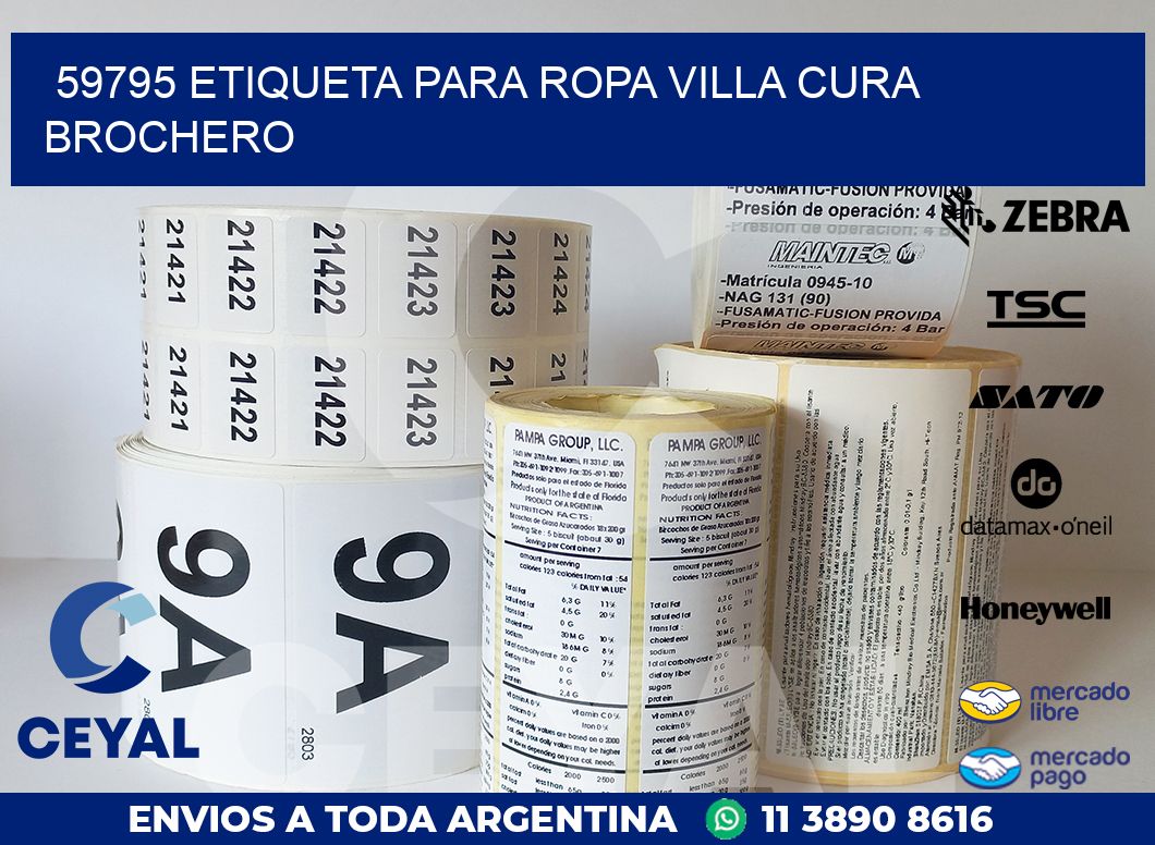 59795 ETIQUETA PARA ROPA VILLA CURA BROCHERO