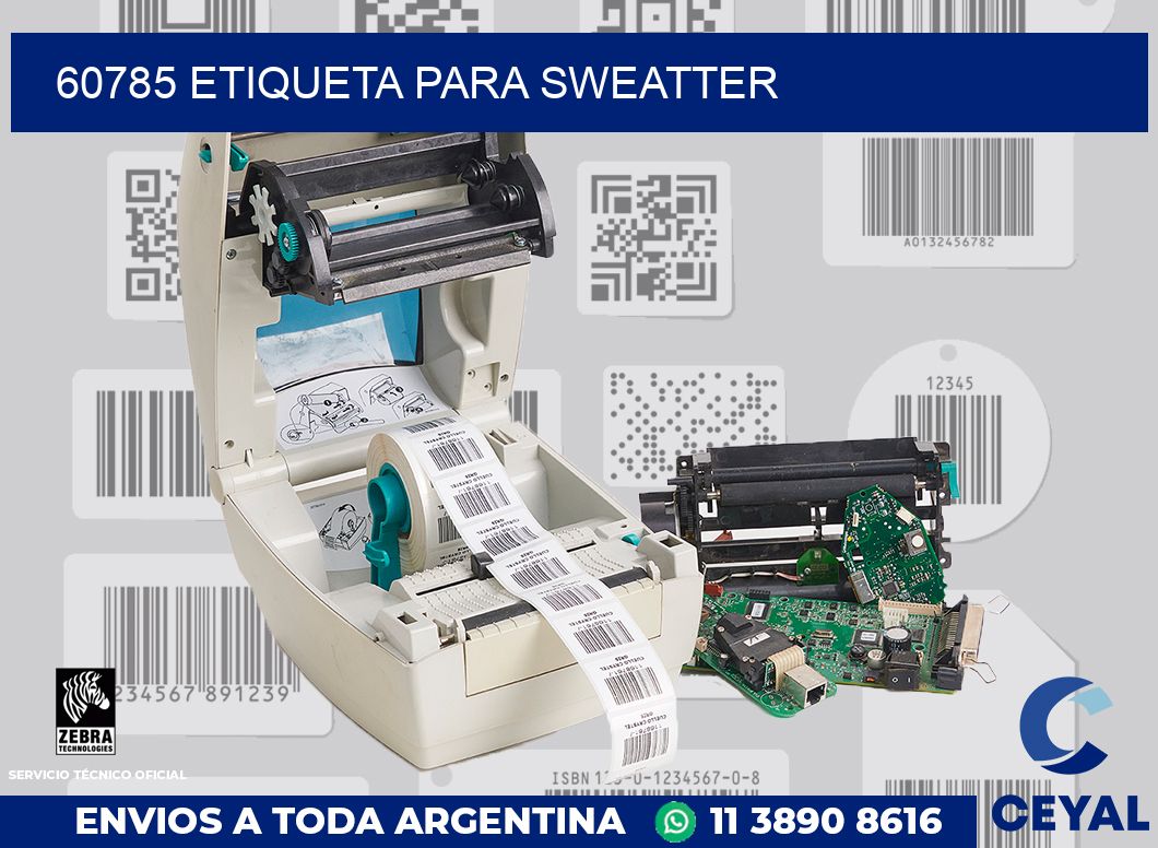60785 ETIQUETA PARA SWEATTER