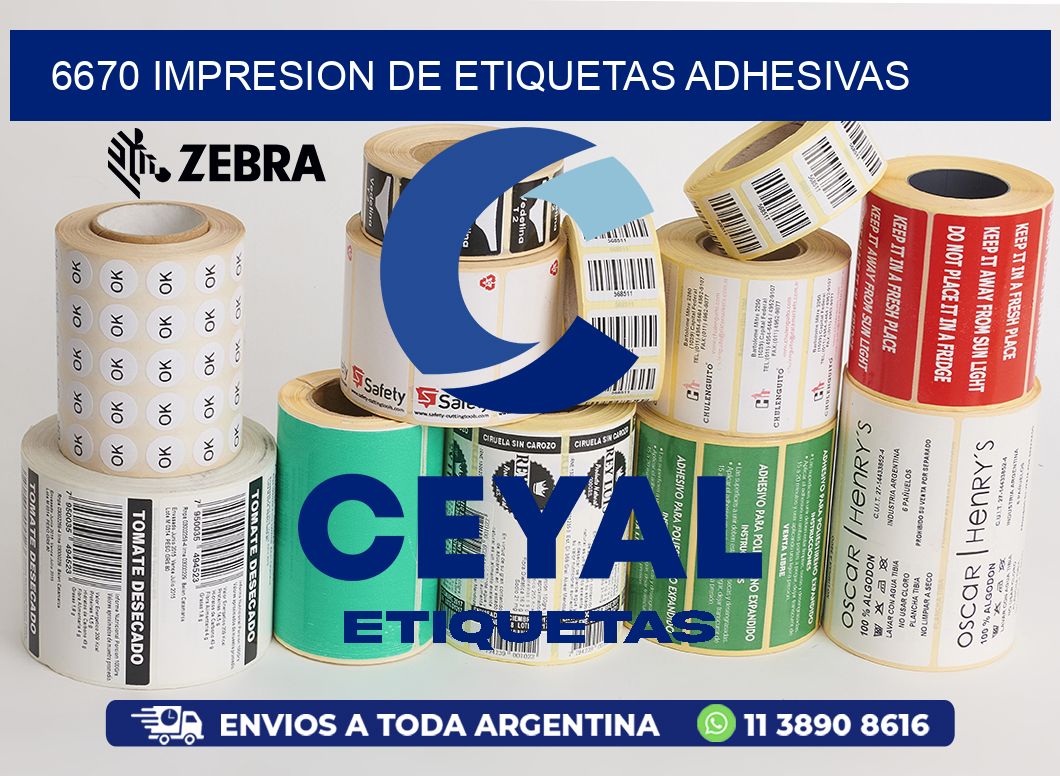 6670 IMPRESION DE ETIQUETAS ADHESIVAS