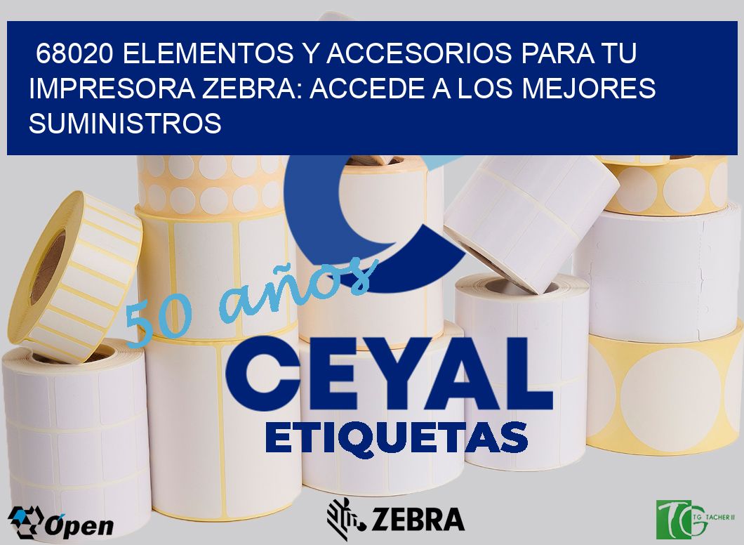68020 ELEMENTOS Y ACCESORIOS PARA TU IMPRESORA ZEBRA: ACCEDE A LOS MEJORES SUMINISTROS