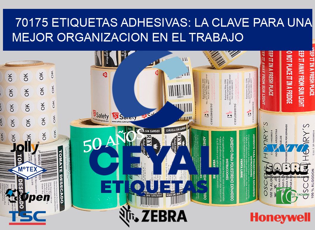 70175 ETIQUETAS ADHESIVAS: LA CLAVE PARA UNA MEJOR ORGANIZACION EN EL TRABAJO