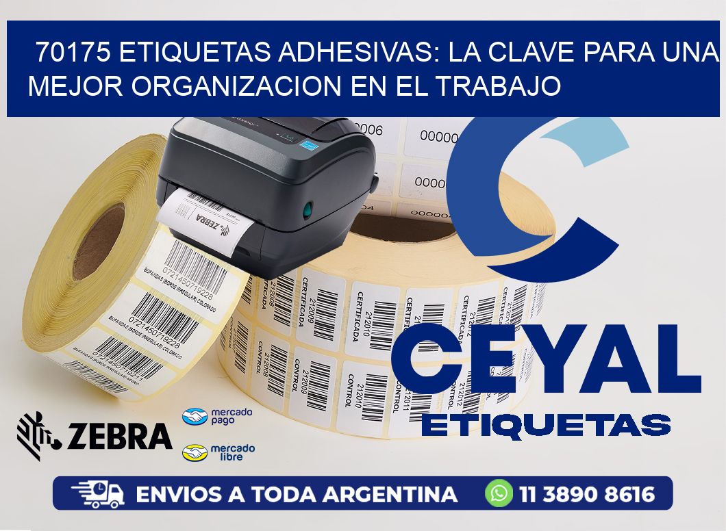 70175 ETIQUETAS ADHESIVAS: LA CLAVE PARA UNA MEJOR ORGANIZACION EN EL TRABAJO
