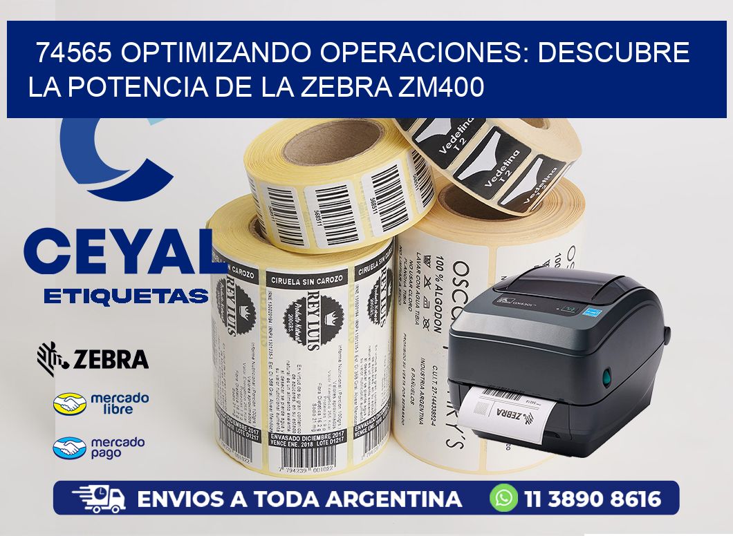 74565 optimizando Operaciones: Descubre la Potencia de la Zebra ZM400