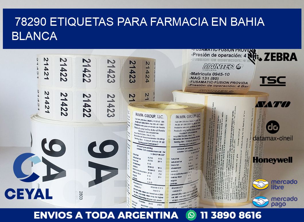 78290 ETIQUETAS PARA FARMACIA EN BAHIA BLANCA
