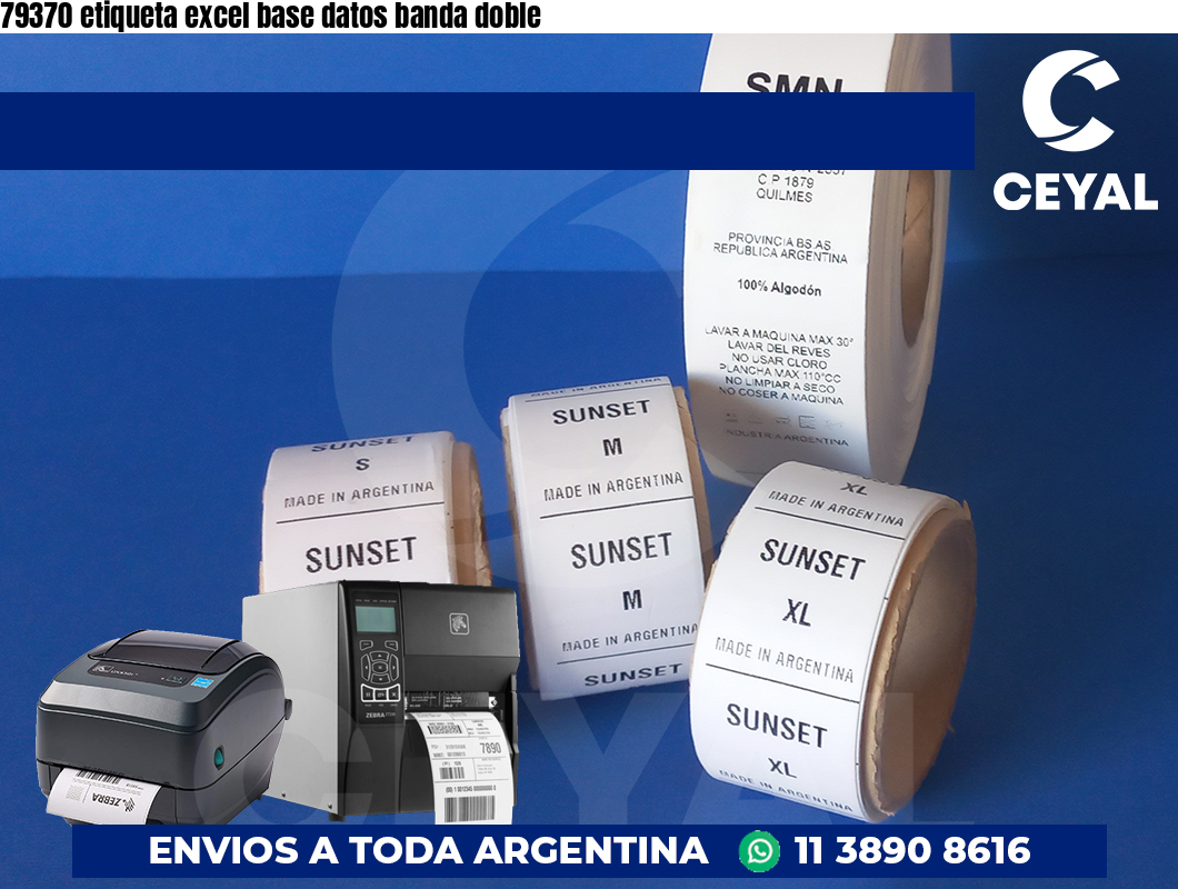 79370 etiqueta excel base datos banda doble