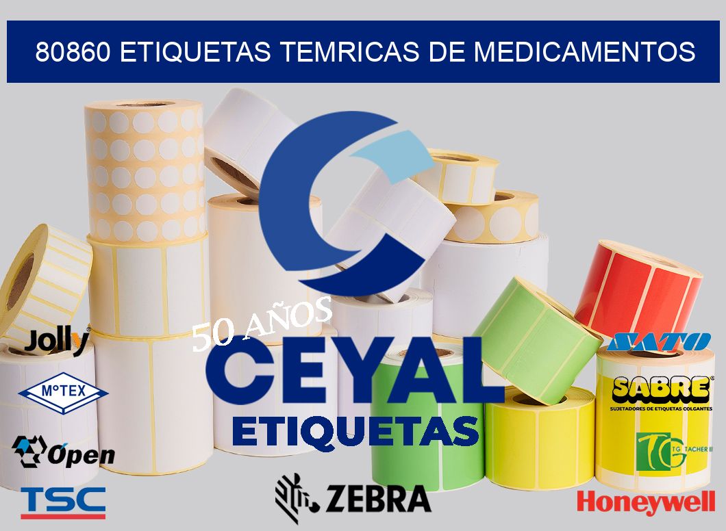 80860 etiquetas temricas de medicamentos