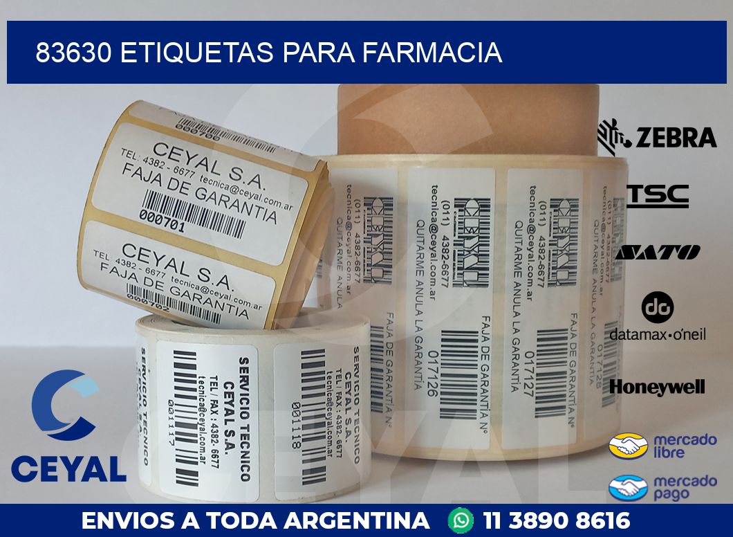 83630 ETIQUETAS PARA FARMACIA