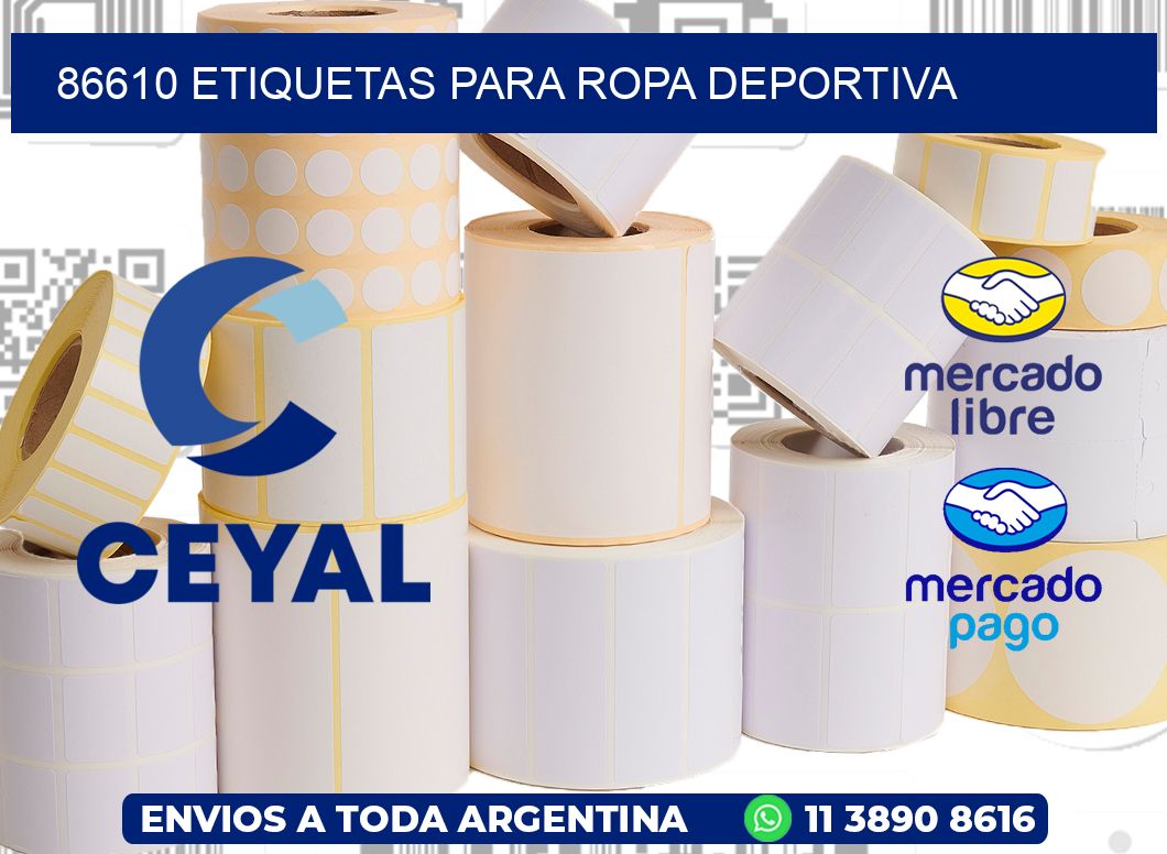 86610 ETIQUETAS PARA ROPA DEPORTIVA