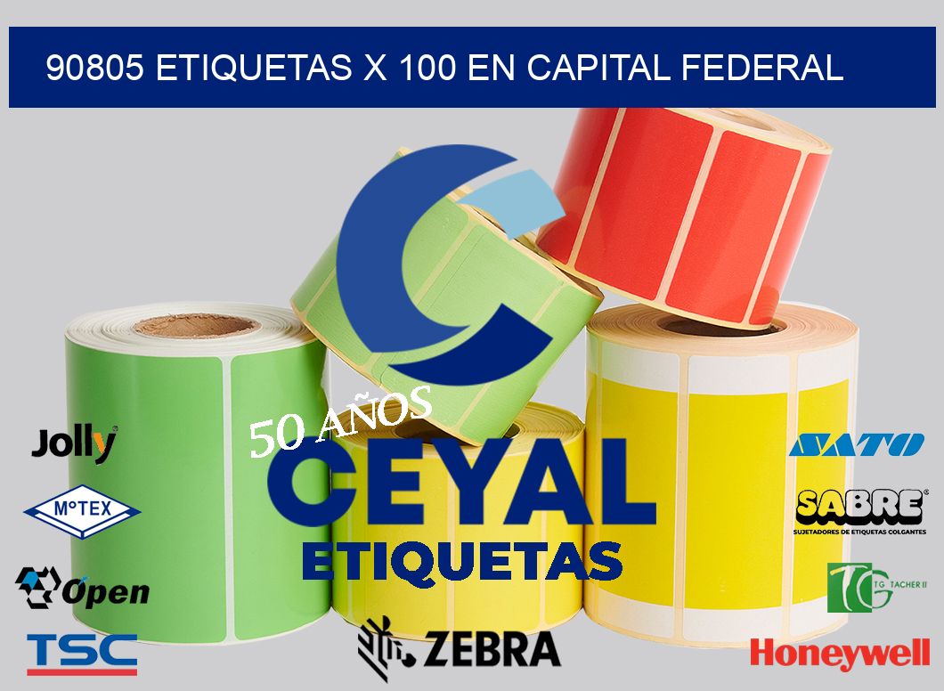 90805 ETIQUETAS X 100 EN CAPITAL FEDERAL