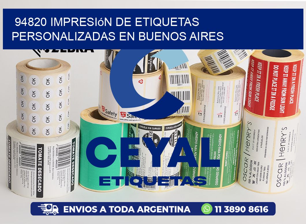 94820 Impresión de Etiquetas Personalizadas en Buenos Aires