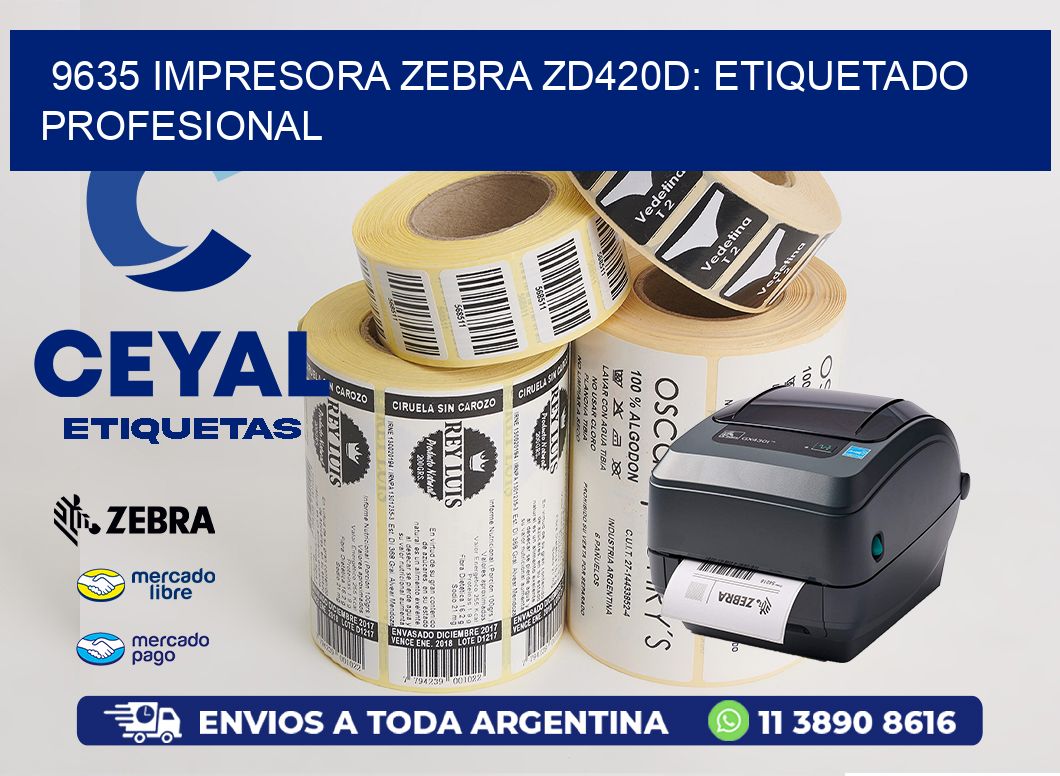 9635 Impresora Zebra ZD420D: Etiquetado Profesional