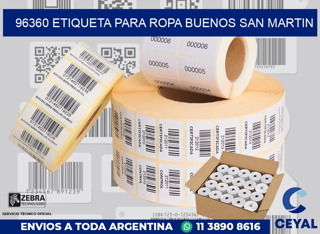 96360 ETIQUETA PARA ROPA BUENOS SAN MARTIN