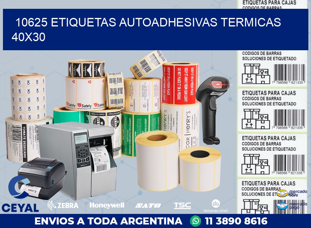 10625 ETIQUETAS AUTOADHESIVAS TERMICAS 40X30