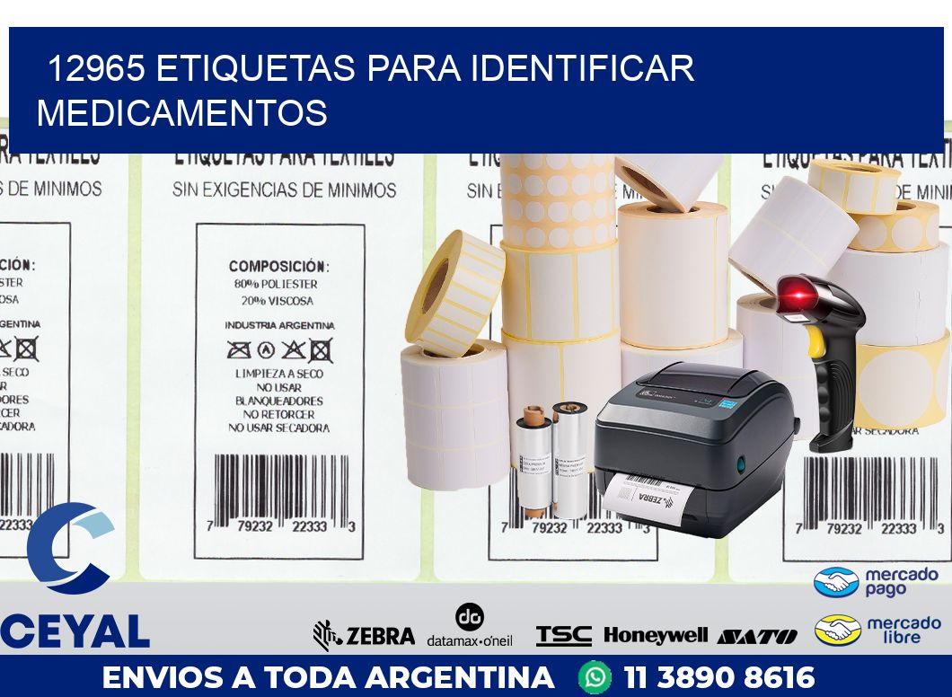 12965 ETIQUETAS PARA IDENTIFICAR MEDICAMENTOS