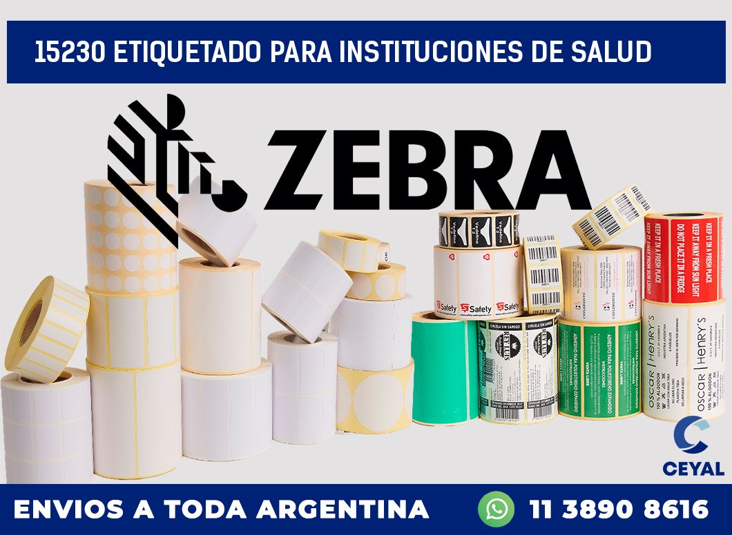 15230 ETIQUETADO PARA INSTITUCIONES DE SALUD