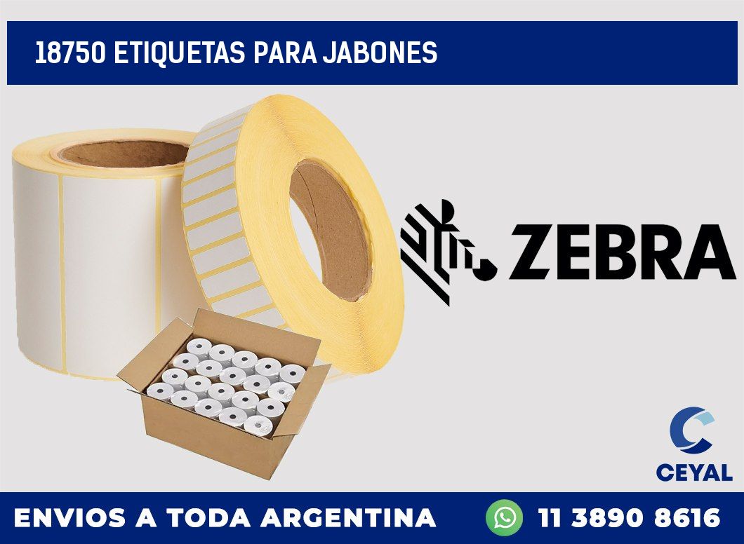 18750 ETIQUETAS PARA JABONES