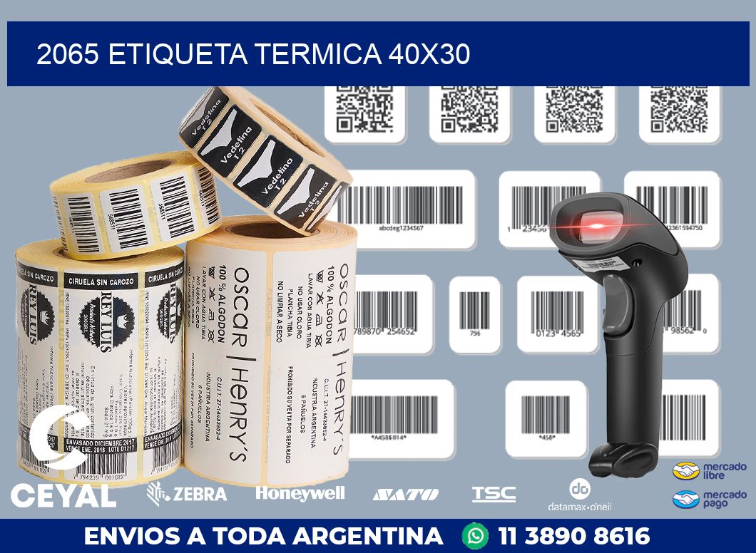 2065 ETIQUETA TERMICA 40X30