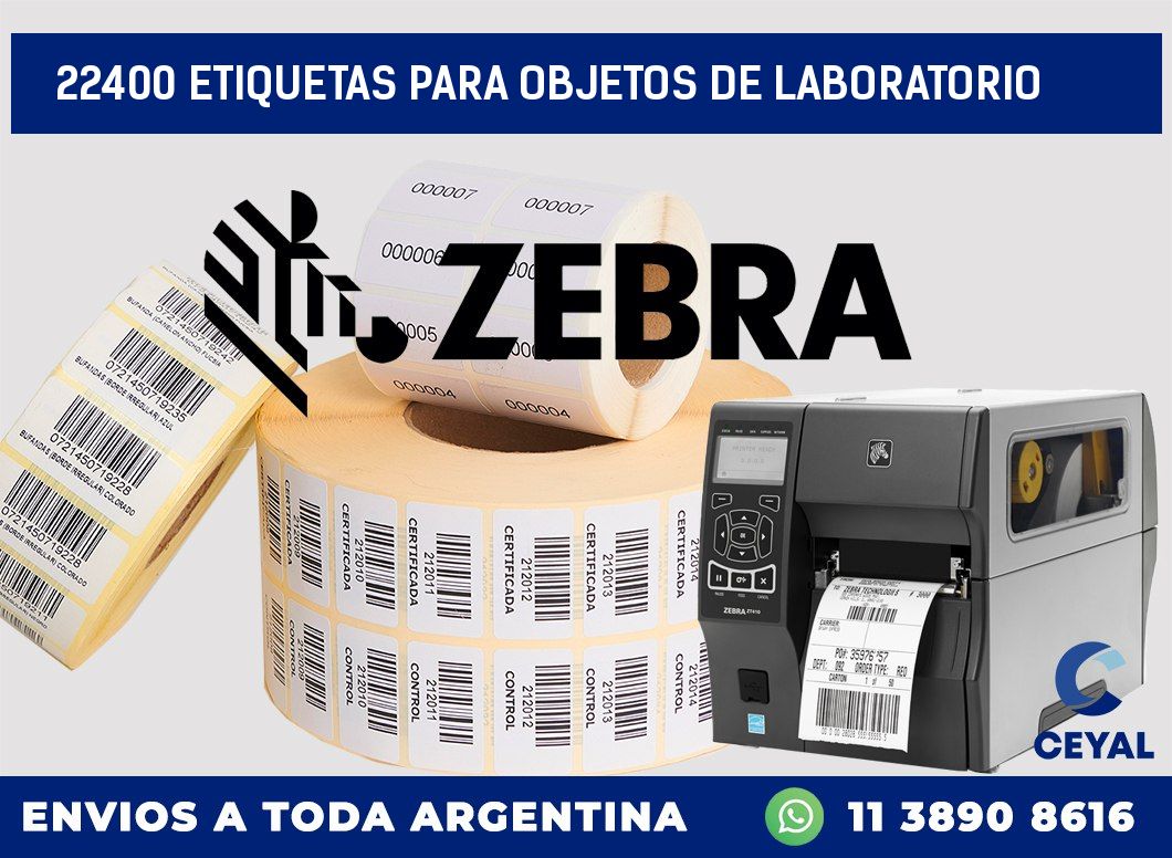 22400 ETIQUETAS PARA OBJETOS DE LABORATORIO