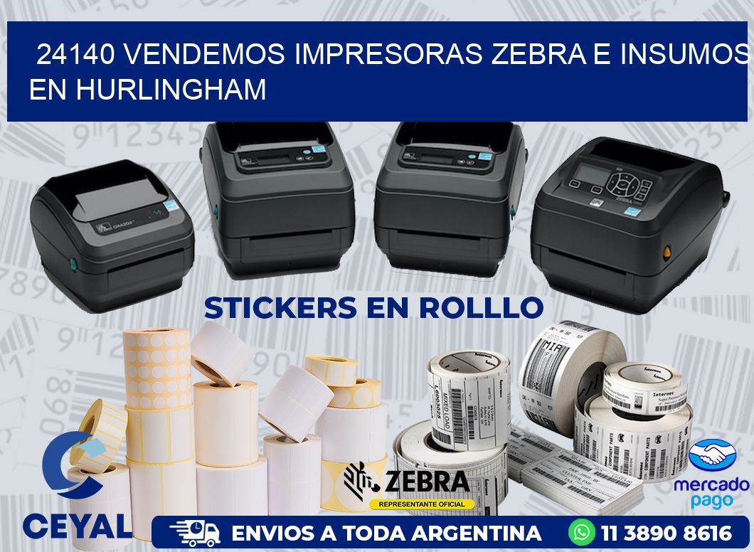 24140 VENDEMOS IMPRESORAS ZEBRA E INSUMOS EN HURLINGHAM
