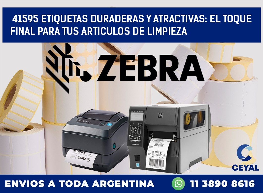 41595 ETIQUETAS DURADERAS Y ATRACTIVAS: EL TOQUE FINAL PARA TUS ARTICULOS DE LIMPIEZA