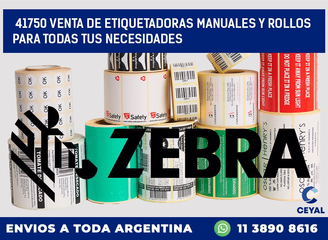 41750 VENTA DE ETIQUETADORAS MANUALES Y ROLLOS PARA TODAS TUS NECESIDADES