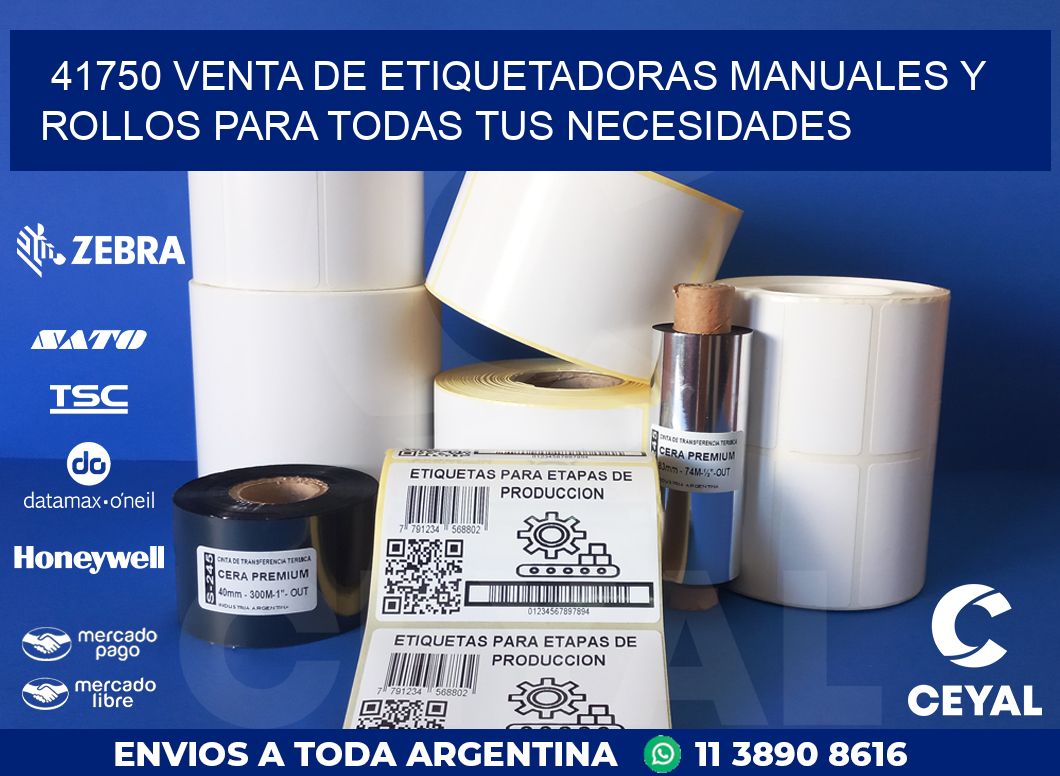 41750 VENTA DE ETIQUETADORAS MANUALES Y ROLLOS PARA TODAS TUS NECESIDADES
