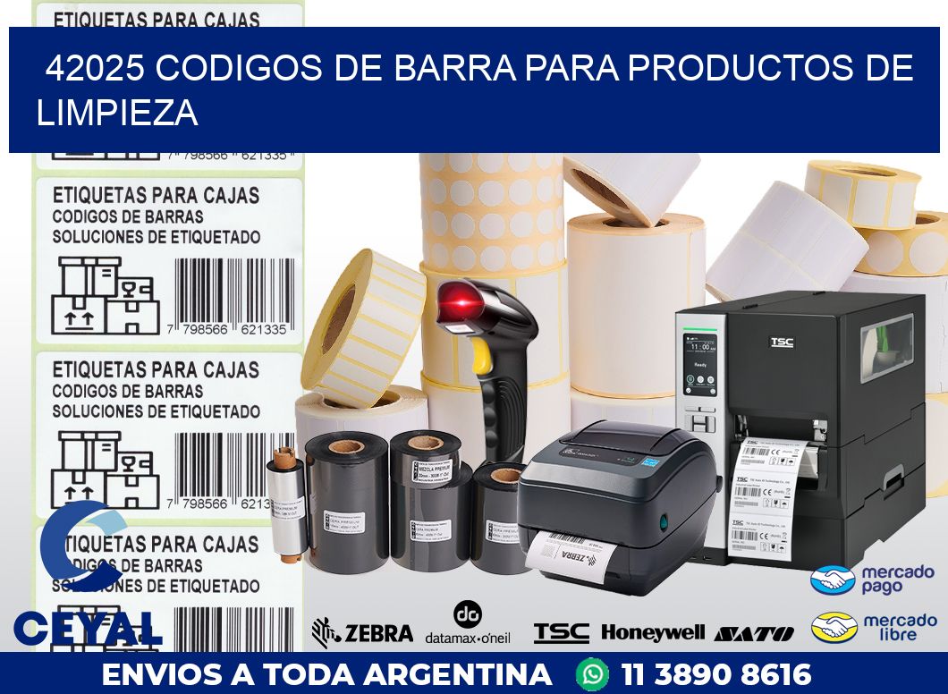 42025 CODIGOS DE BARRA PARA PRODUCTOS DE LIMPIEZA