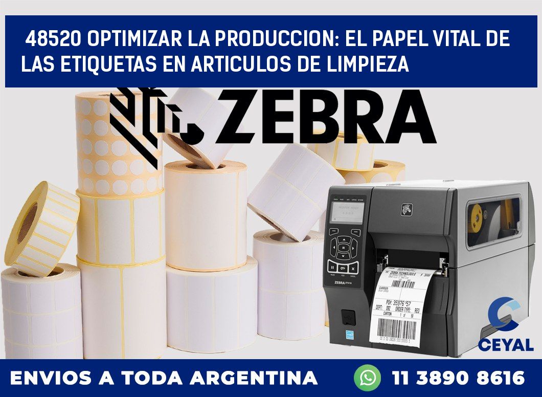 48520 OPTIMIZAR LA PRODUCCION: EL PAPEL VITAL DE LAS ETIQUETAS EN ARTICULOS DE LIMPIEZA
