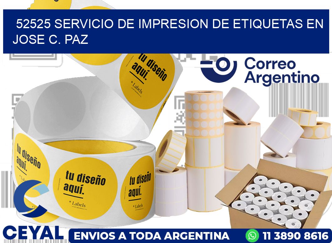 52525 SERVICIO DE IMPRESION DE ETIQUETAS EN JOSE C. PAZ