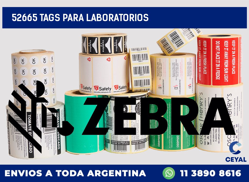 52665 TAGS PARA LABORATORIOS