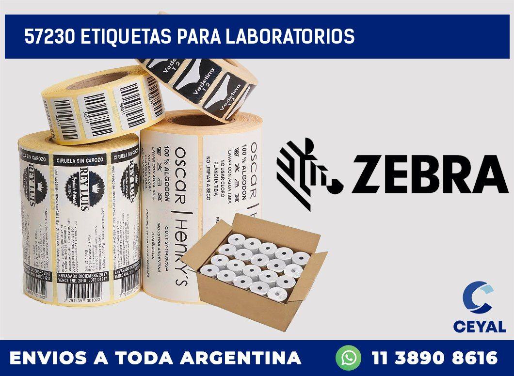 57230 ETIQUETAS PARA LABORATORIOS