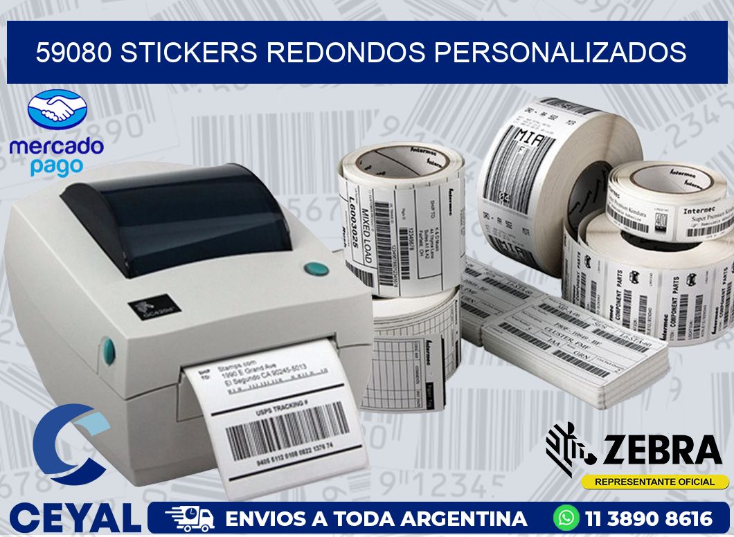 59080 STICKERS REDONDOS PERSONALIZADOS