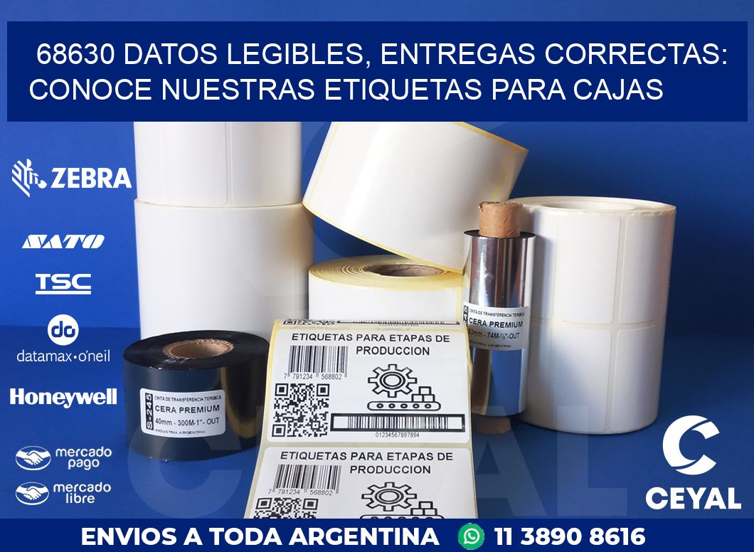 68630 DATOS LEGIBLES, ENTREGAS CORRECTAS: CONOCE NUESTRAS ETIQUETAS PARA CAJAS