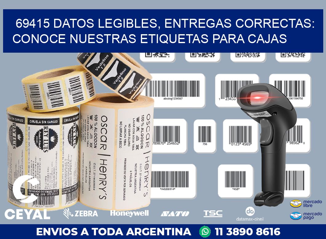 69415 DATOS LEGIBLES, ENTREGAS CORRECTAS: CONOCE NUESTRAS ETIQUETAS PARA CAJAS