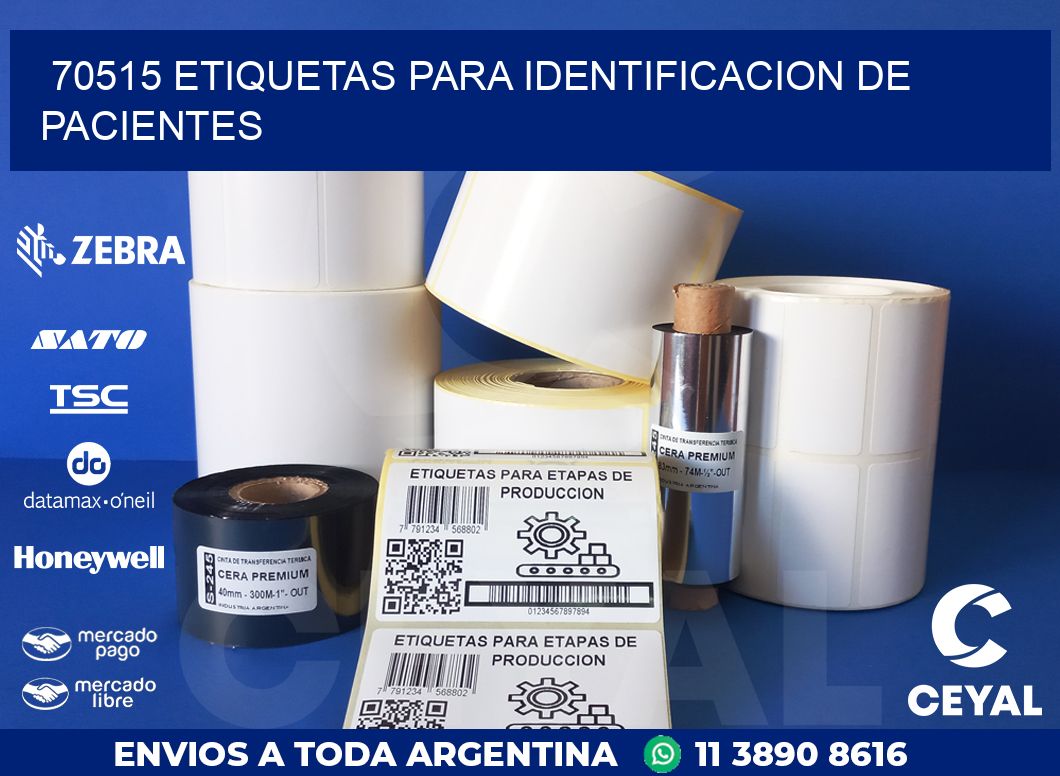 70515 ETIQUETAS PARA IDENTIFICACION DE PACIENTES