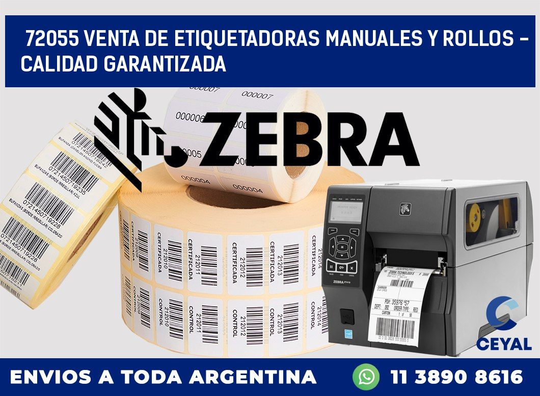72055 VENTA DE ETIQUETADORAS MANUALES Y ROLLOS - CALIDAD GARANTIZADA