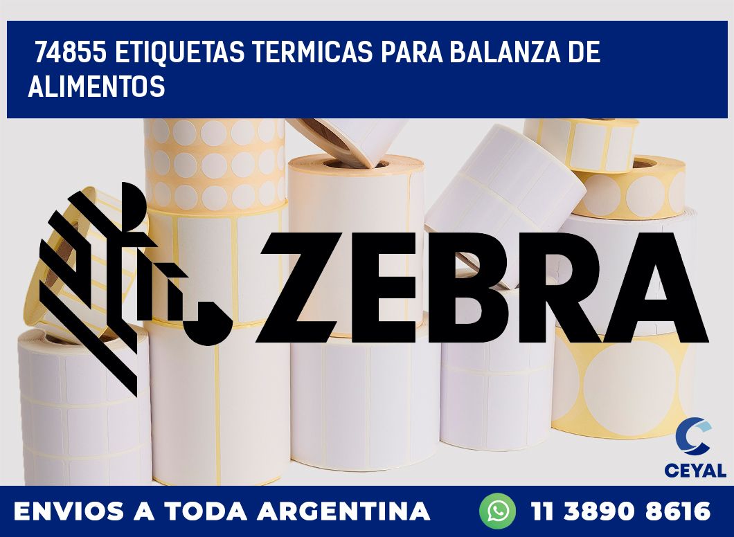 74855 ETIQUETAS TERMICAS PARA BALANZA DE ALIMENTOS