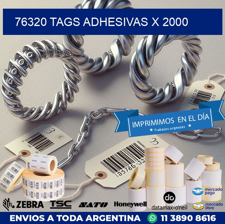 76320 TAGS ADHESIVAS X 2000