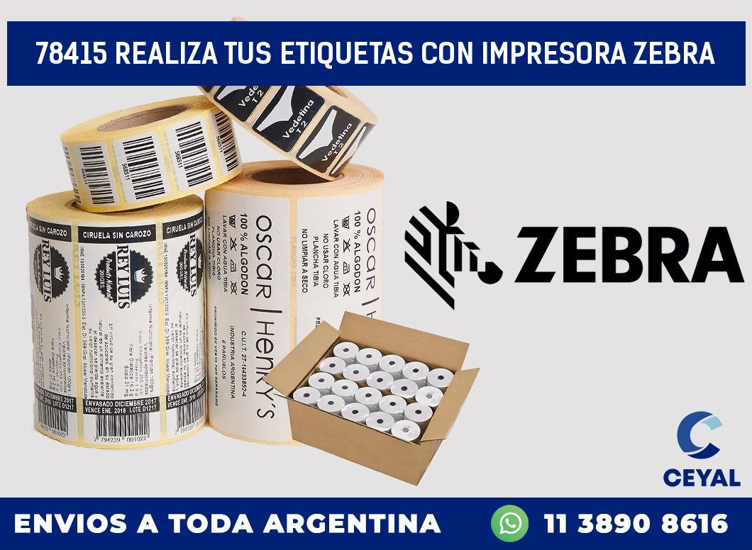 78415 REALIZA TUS ETIQUETAS CON IMPRESORA ZEBRA