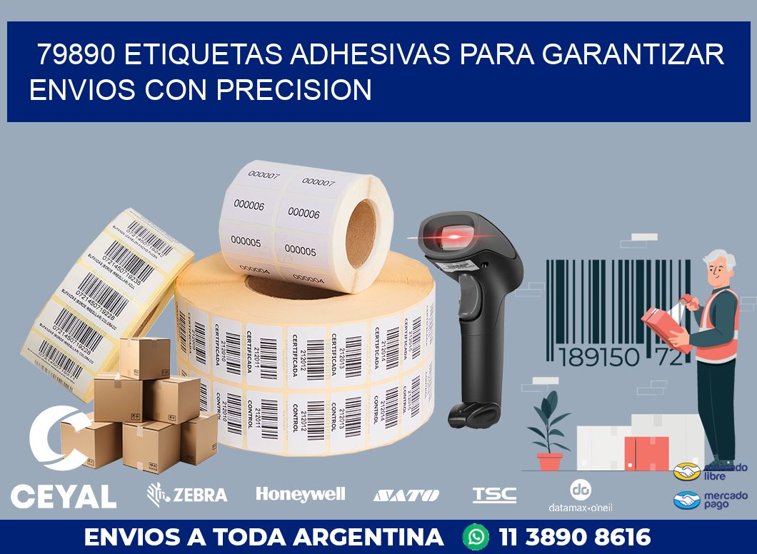 79890 ETIQUETAS ADHESIVAS PARA GARANTIZAR ENVIOS CON PRECISION