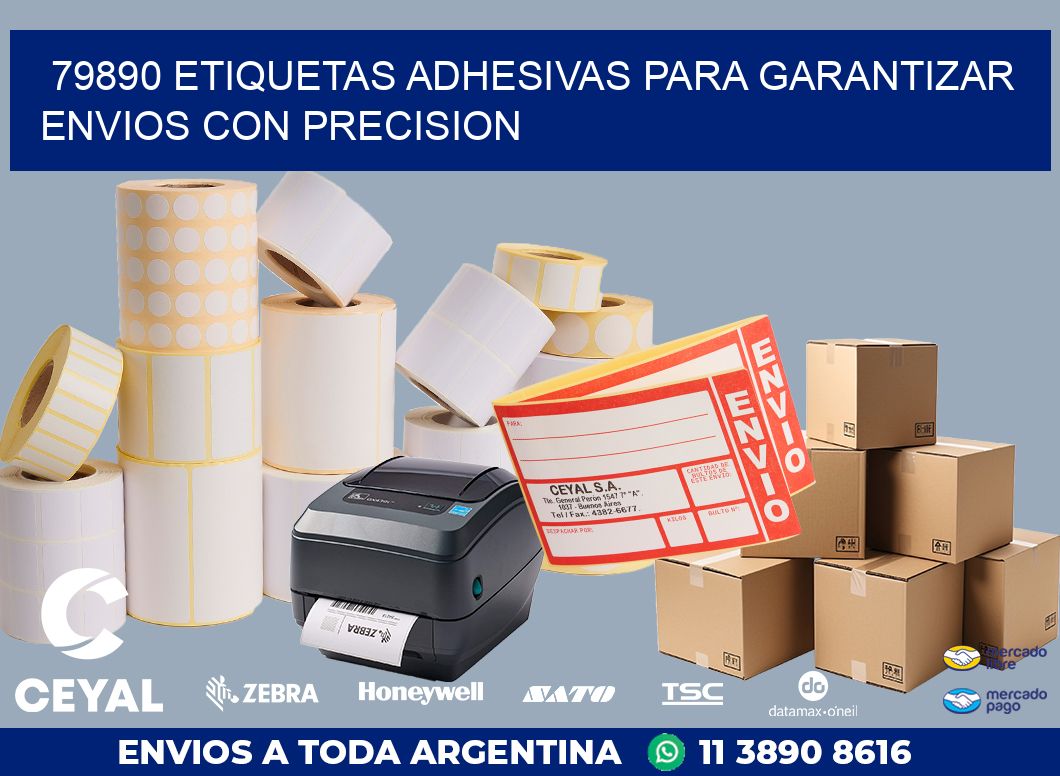 79890 ETIQUETAS ADHESIVAS PARA GARANTIZAR ENVIOS CON PRECISION