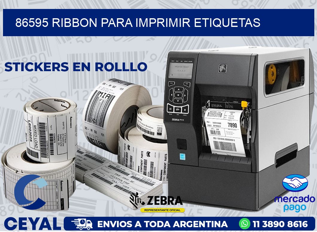 86595 RIBBON PARA IMPRIMIR ETIQUETAS